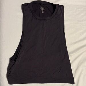 Athleta Black Sleeveless Muscle Tee